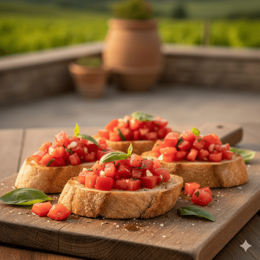 Heirloom Tomato Bruschetta